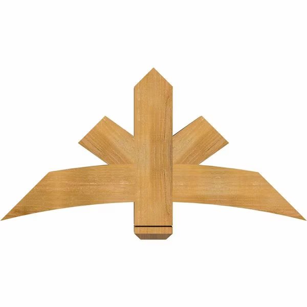 Alberta Rough Sawn Timber Gable Bracket, Western Red Cedar, 48